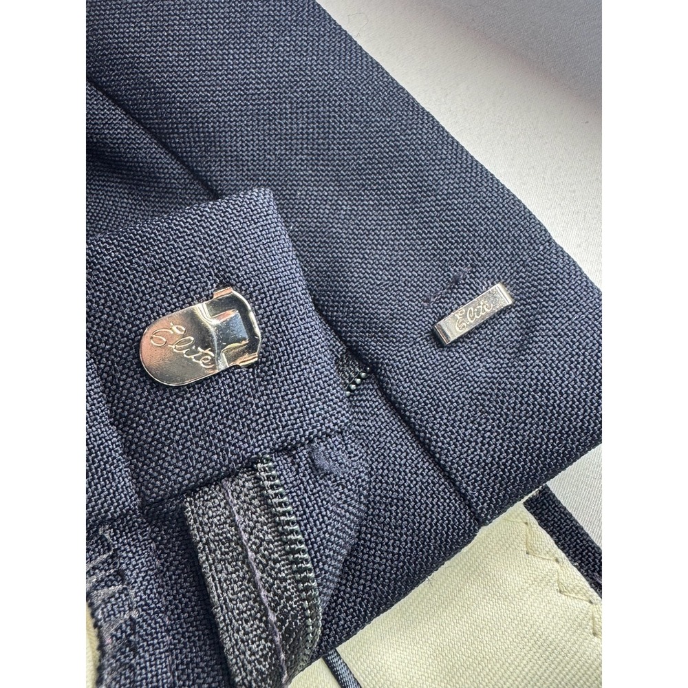 Haggar Vintage Mens Navy Blue Fortrel Polyester Dress Pants 38x34 61103 MON1 - Picture 9 of 9